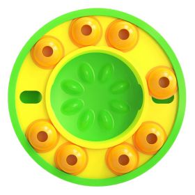 1Pc Dog Puzzle Food Feeder Slow Feeding Bowl Interactive Toy Dog Treat Dispensing Toy For IQ Training Mental  Enrichment For Small Medium Large Dog (Option: Green)